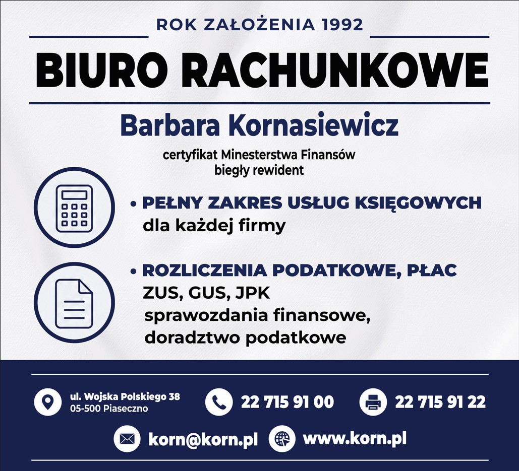 prowadzenie księgowości PIASECZNO